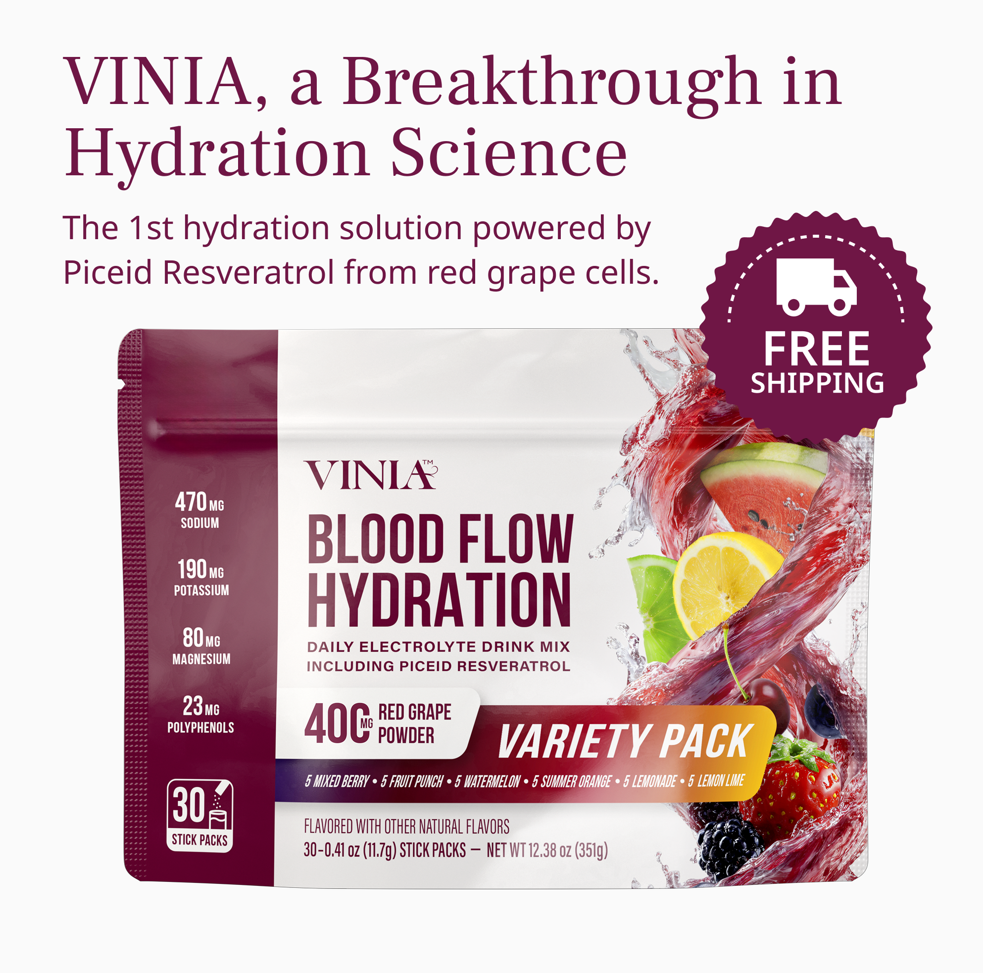 VINIA® Hydration Variety Pack